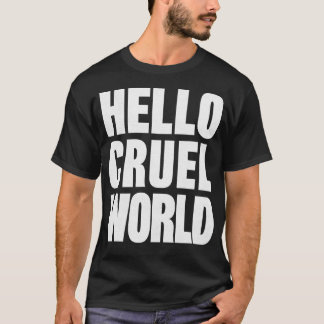 ハローリヴィルワールドニヒリストデザイン Tシャツ
