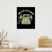 ハロールジャおもしろい電話プンダークBG ポスター (キッチン)