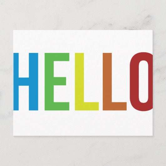 ハローレインボー ポストカード (正面)