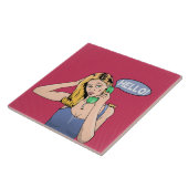 ハローレトロ電話 タイル (側面)