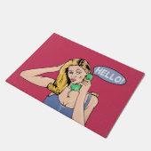 ハローレトロ電話 ドアマット (アングル)