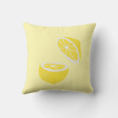 ハローレモンイエローモダンフルーツ クッション (裏面)