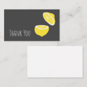 ハローレモンイエローモダンフルーツ ノートカード (正面/裏面)