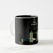 ハローロンドンツートーンコーヒーマグ ツートーンマグカップ (正面左)