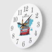 ハローロンドン ラージ壁時計 (傾斜)