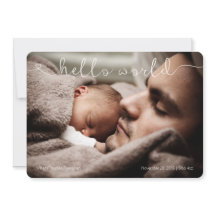 ハローワールドかわいい&甘いベビー発表