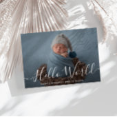 ハローワールド新生まれ生発表カード 招待状