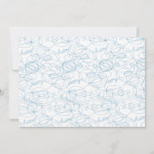 ハローワールド男の赤ちゃん誕生のお知らせ 案内状 (裏面)