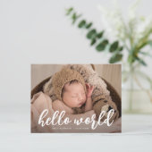 ハローワールド |はっきりしたタイポグラフィ発表 ポストカード (スタンド正面)