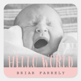 ハローワールド スクエアシール