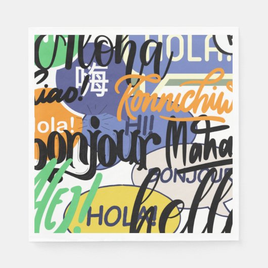 ハローワールド スタンダードランチョンナプキン (正面)