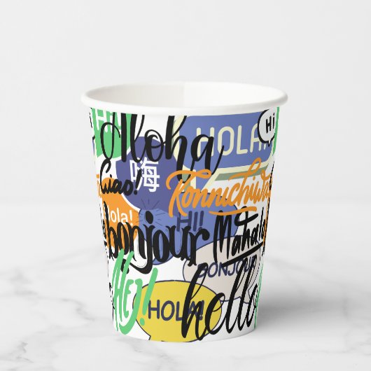 ハローワールド 紙コップ (左)