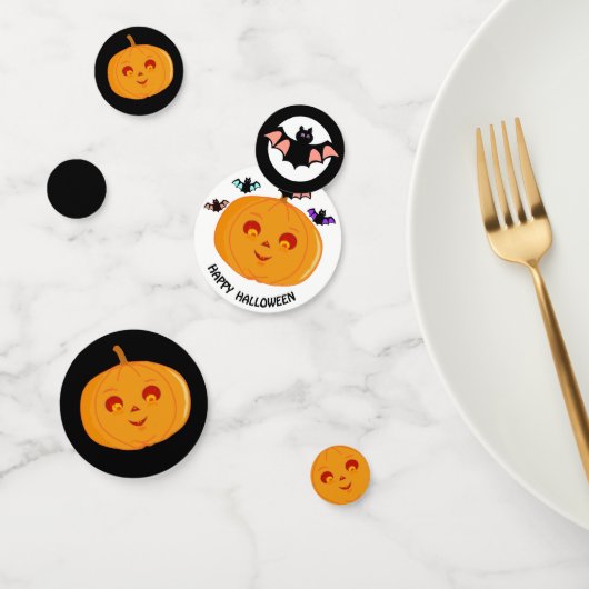 ハローンカボチャとこうもり コンフェッティ (グループ)