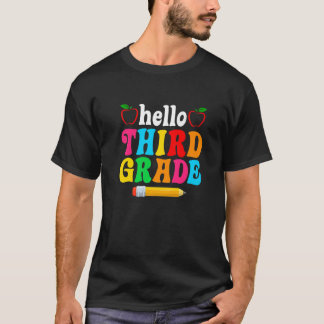ハロー三年生の学校の最初の日に戻るScho Tシャツ