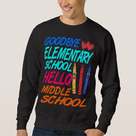 ハロー中学校の卒業生初等発表会 スウェットシャツ (正面)