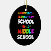 ハロー中学校卒業小学校 セラミックオーナメント (右)