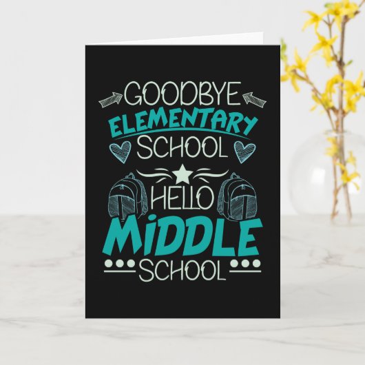 ハロー中学校 カード (黄色い花)