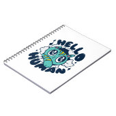 ハロー人間のかわいい猫 ノートブック (左側)