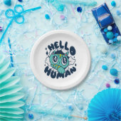 ハロー人間のかわいい猫 ペーパープレート (パーティー)