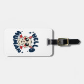 ハロー人間のかわいい猫 ラゲッジタグ (正面横)