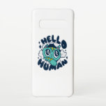 ハロー人間のかわいい猫 SAMSUNG GALAXY S10ケース<br><div class="desc">可愛い猫が穴をあける可愛らしい猫デザインと引用文「ハローヒト」。すべての猫好きとペットの飼い主のための完璧なマッチ。大人素晴らし向けギフトアイディア子供へ。</div>