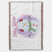 ハロー冬 スローブランケット (正面縦)