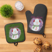 ハロー冬 鍋つかみ&鍋敷きセット (トップダウン)