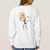 ハロー変だ!スケルトン踊りアンダームーン スウェットシャツ (裏面)