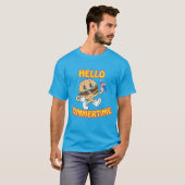 ハロー夏期ハンバーガー&コーラ Tシャツ (正面フル)