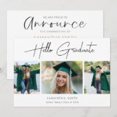 ハロー大学院モダン書道3号写真グラード 案内状 (正面/裏面)