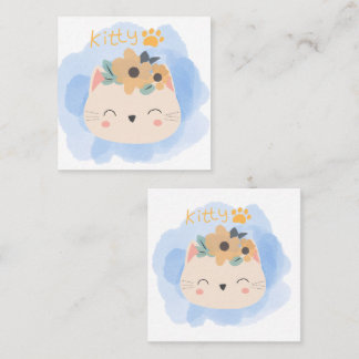 ハロー子猫 スクエア名刺