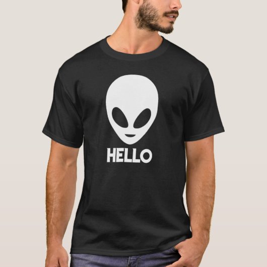 ハロー宇宙エイリアン素晴らしSFティー Tシャツ (正面)