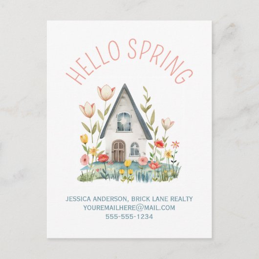 ハロー実在春エステート連絡情報 ポストカード (正面)