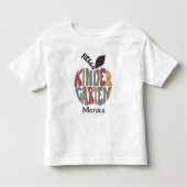 ハロー幼稚園かわいいレトロ トドラーTシャツ (正面)