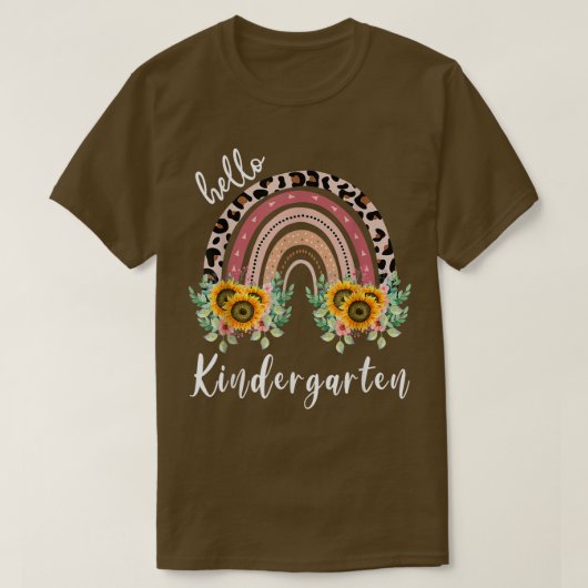 ハロー幼稚園ひまわり虹先生 Tシャツ (デザイン正面)