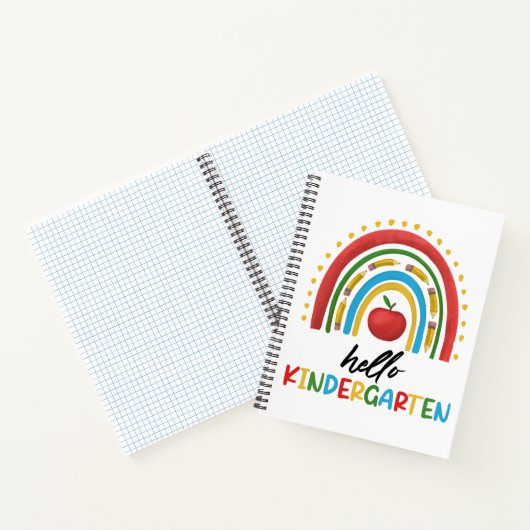 ハロー幼稚園スクールレインボー新学期 ノートブック (内部)