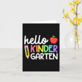 ハロー幼稚園チームキンダー新学期テアック カード (黄色い花)