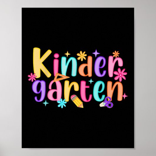 ハロー幼稚園先生ガールズ名門私立校風のガールズバックT ポスター (正面)