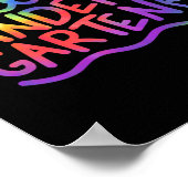 ハロー幼稚園先生絞り染めへようこそ ポスター (角)