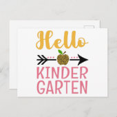 ハロー幼稚園新学期ガールズ先生 ポストカード (正面/裏面)