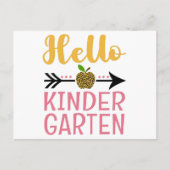 ハロー幼稚園新学期ガールズ先生 ポストカード (正面)