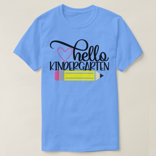 ハロー幼稚園新学期先生生 Tシャツ (デザイン正面)