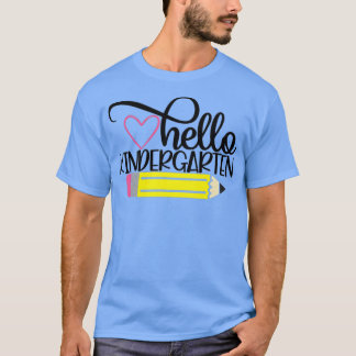 ハロー幼稚園新学期先生生 Tシャツ