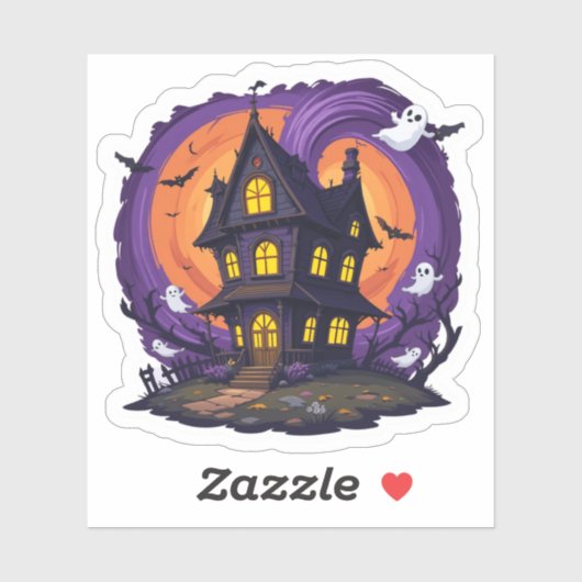 ハロー幽霊のよく出るウィーンビニールマンシ不気味ョン シール (シート)