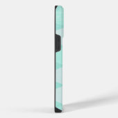 ハロー幾何学的な三角形の抽象的なモダンアート iPhoneケース (右側面)
