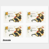 ハロー挨拶 長方形シール (シート)