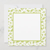 ハロー春ガーデンフラワーグリーティングカード (裏面)