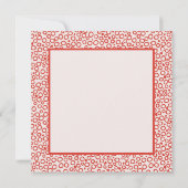 ハロー春ガールフラワーグリーティングカード (裏面)