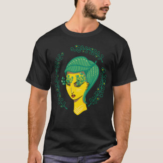 ハロー春グリーンウィッチマザー自然ボーイ Tシャツ