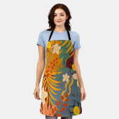 ハロー春ハピネス時間、フローラレトロ エプロン (着用した状態)